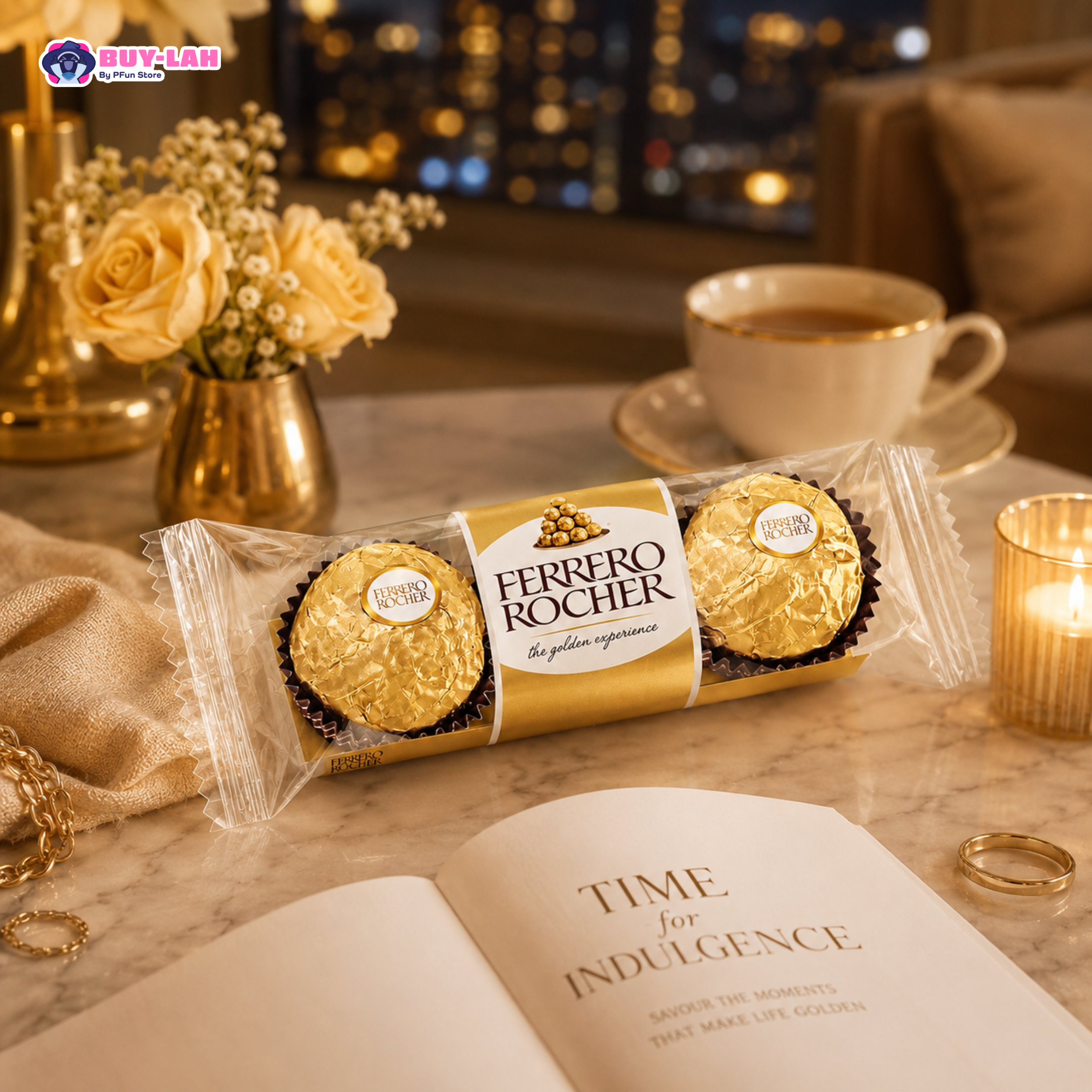 Ferrero Rocher Milk Chocolate Hazelnut — 3 Pieces 