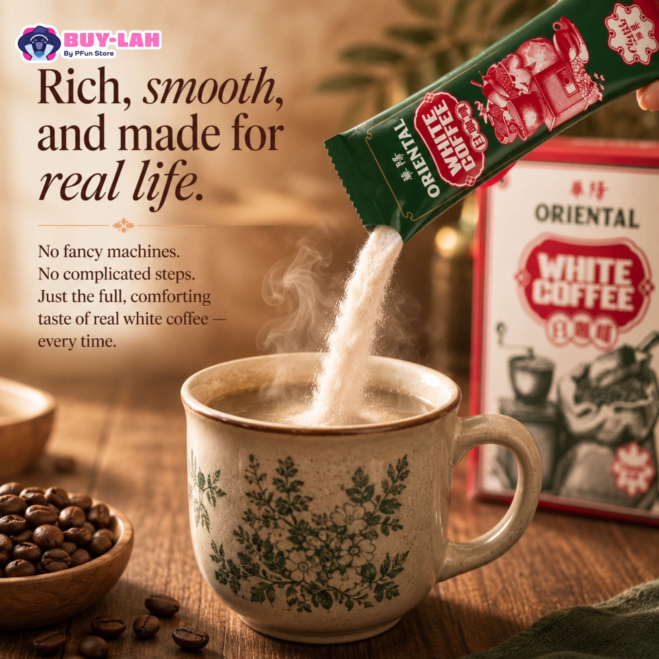 Oriental Kopi Classic White Coffee (25 Sachets) | Buy 2 Bundle RM31.80 (RM15.90/box) — Lowest Price in Malaysia
