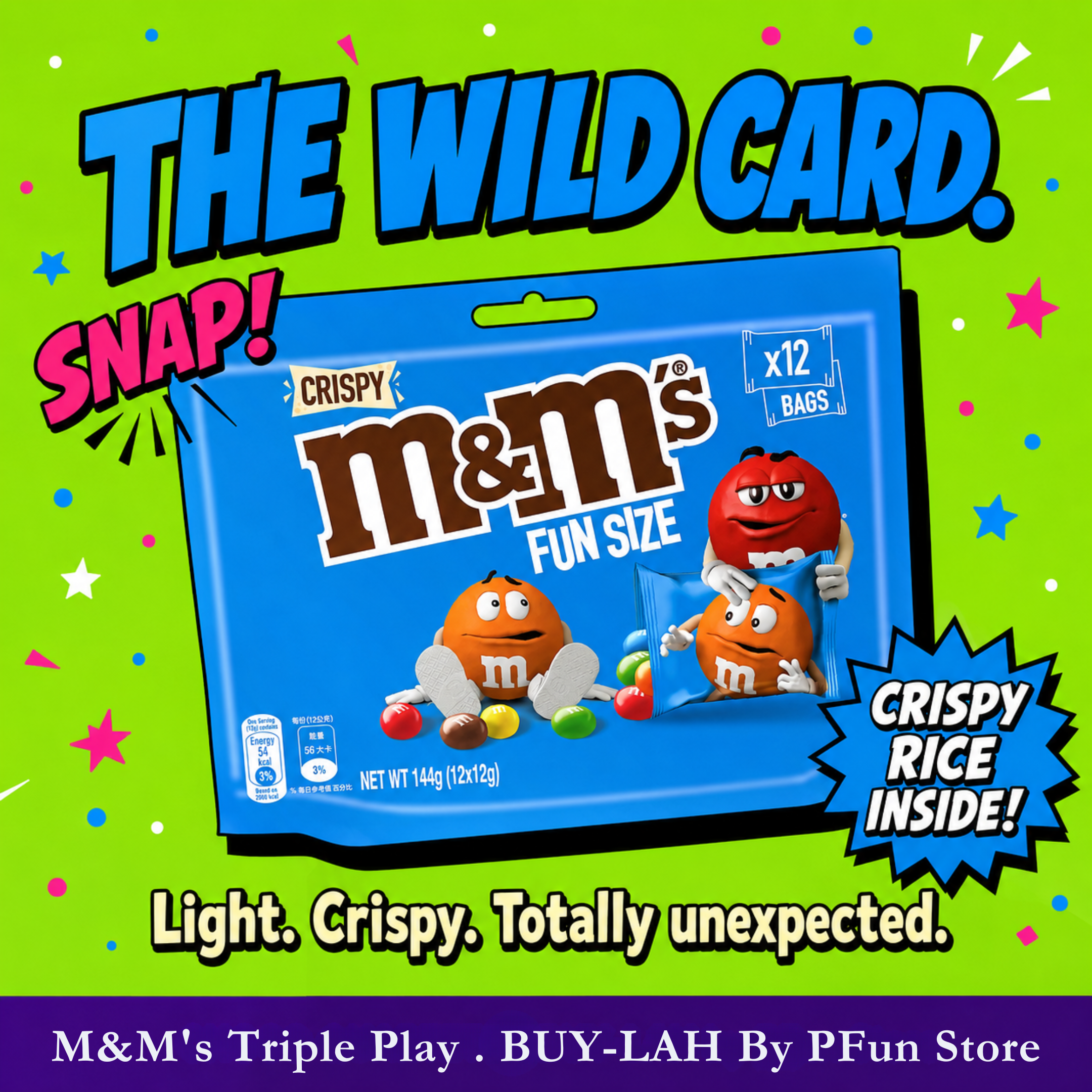  M&M's Triple Play Party Bundle —3 packs 