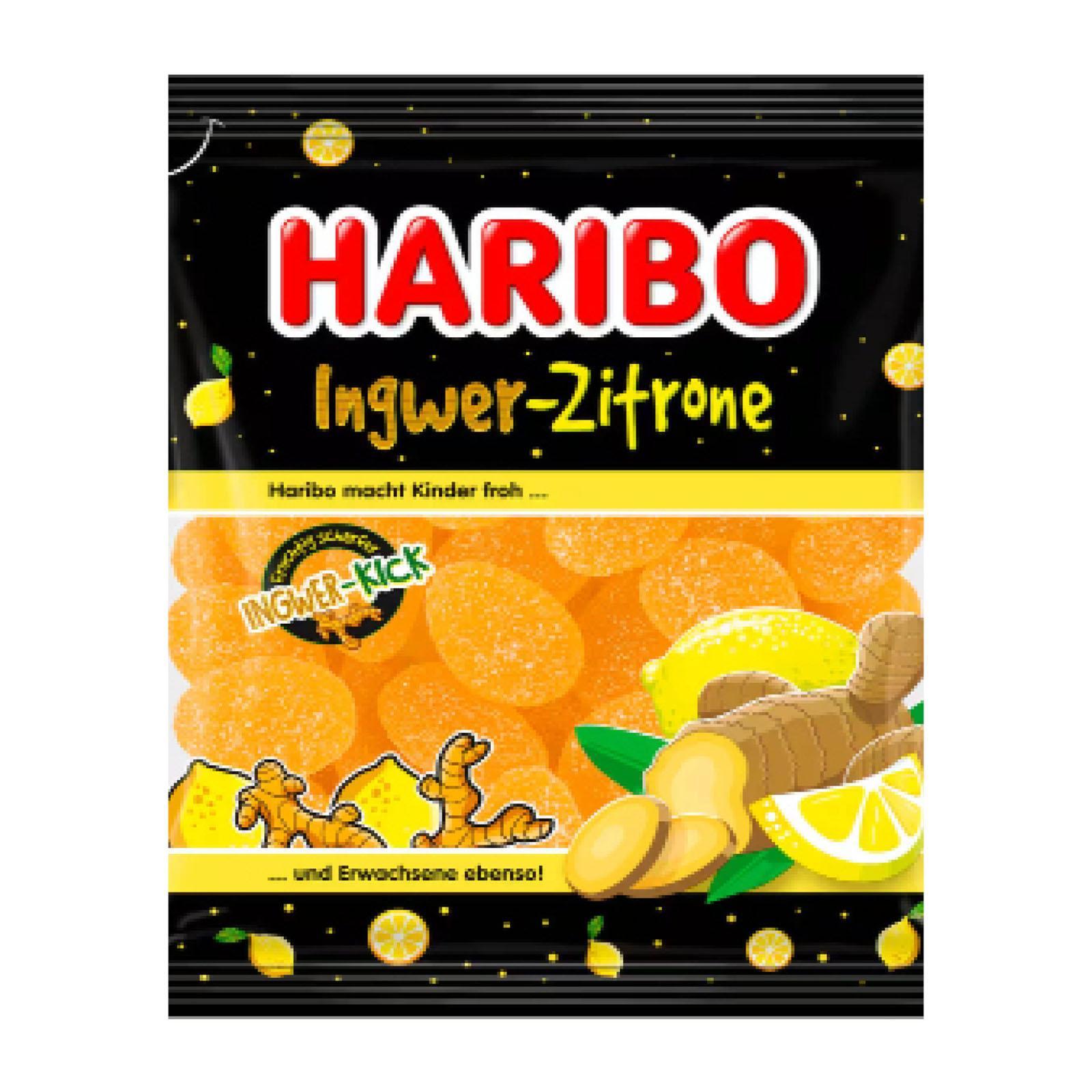 Haribo Ginger Lemon Fruit Gummy 160g