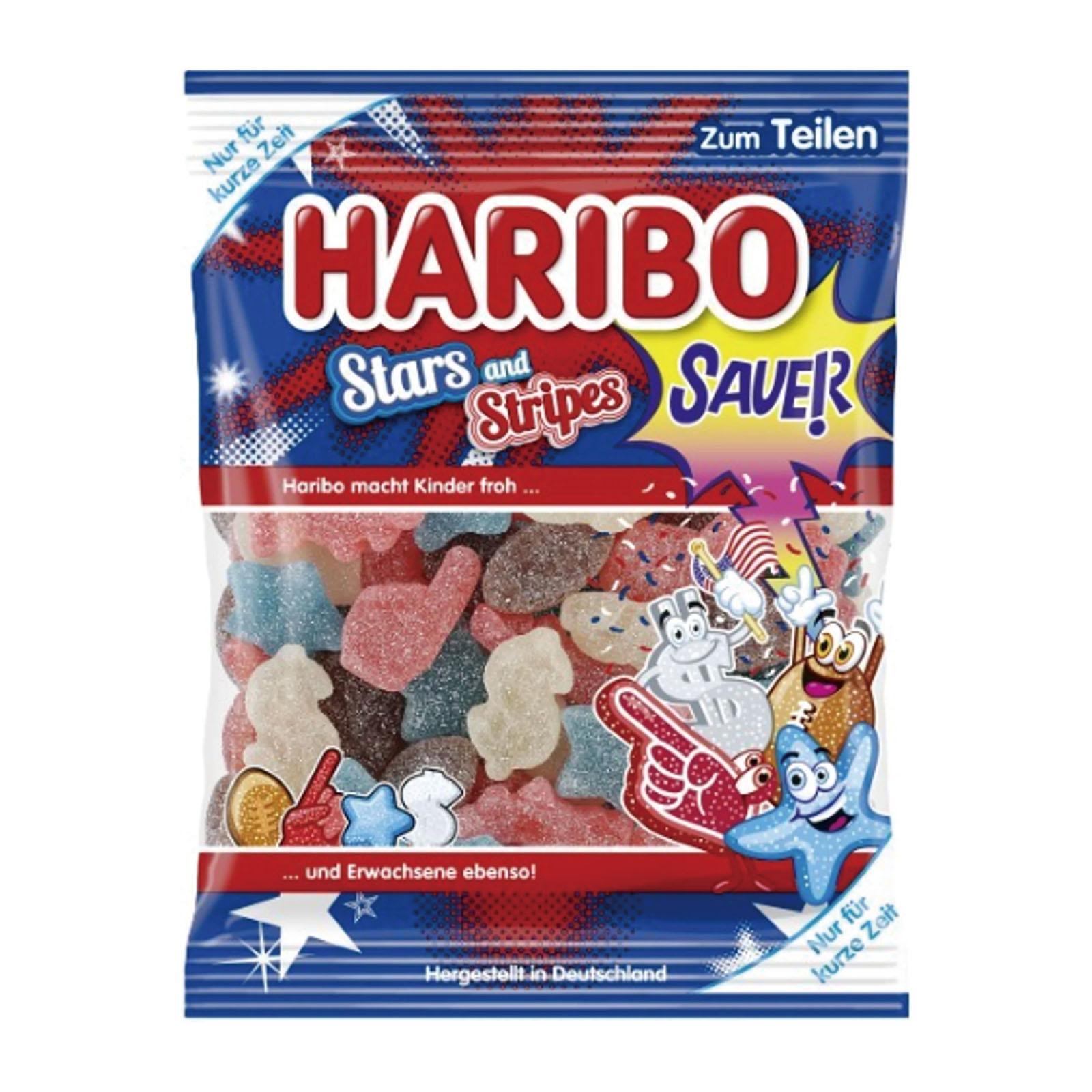Haribo Stars & Stripes Sour Gummy Limited Edition 175g