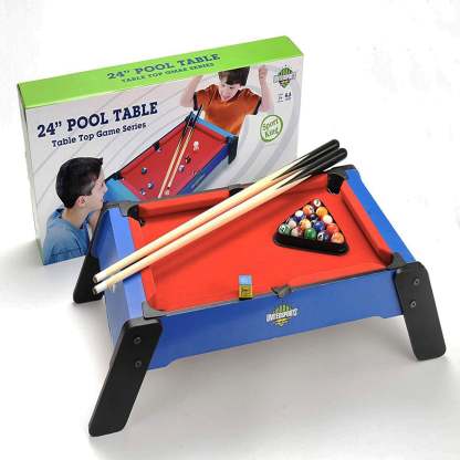 United Sports 24-inch Wooden Pool Table Game