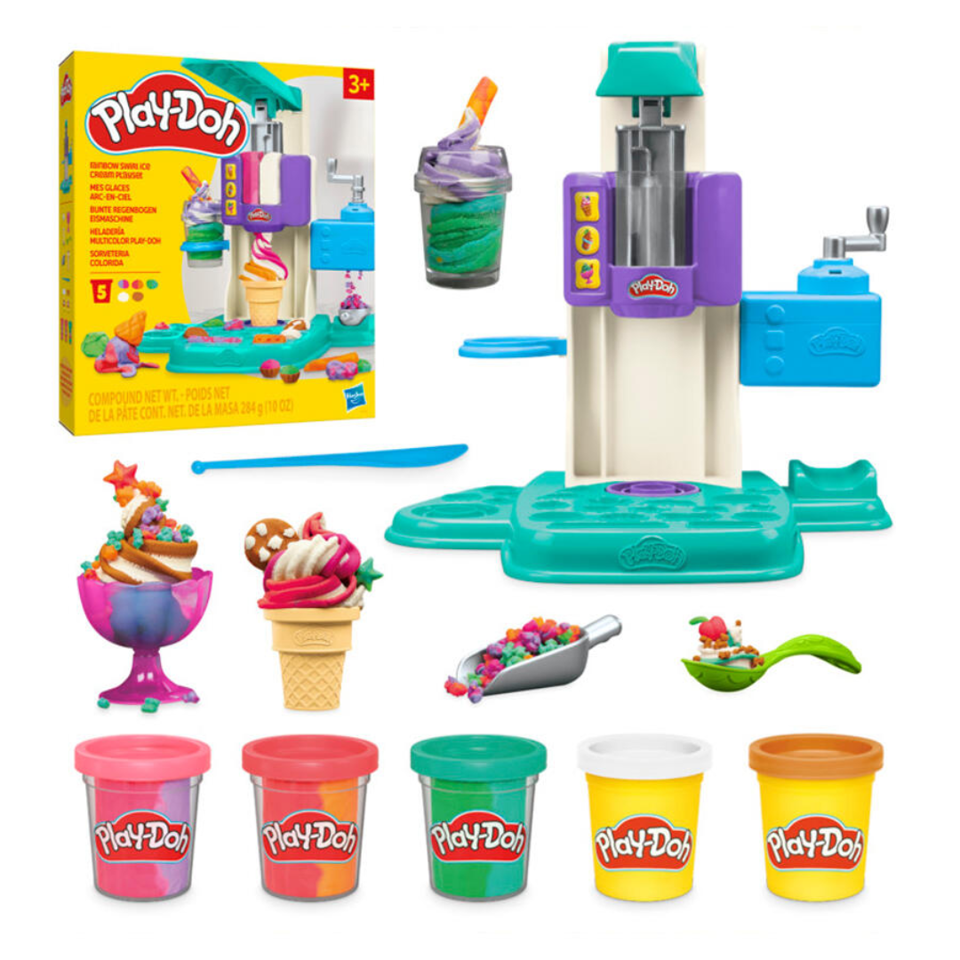 PLD RAINBOW SWIRL ICE CREAM PLAYSET