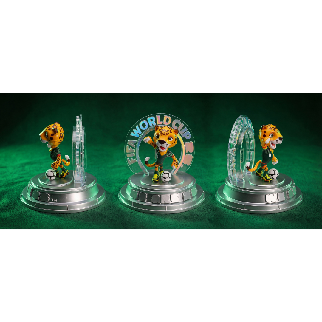 FIFA FCW26 USA-CAN-MEX 3D Mascot Figurine（15CM Silver Collector's Edition）