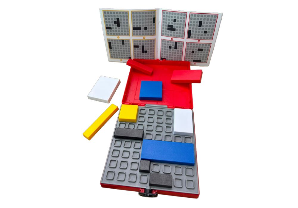 IQ Puzzle Block Logic Game – 88 Brain Challenges | Compact Travel Game for Kids & Adults