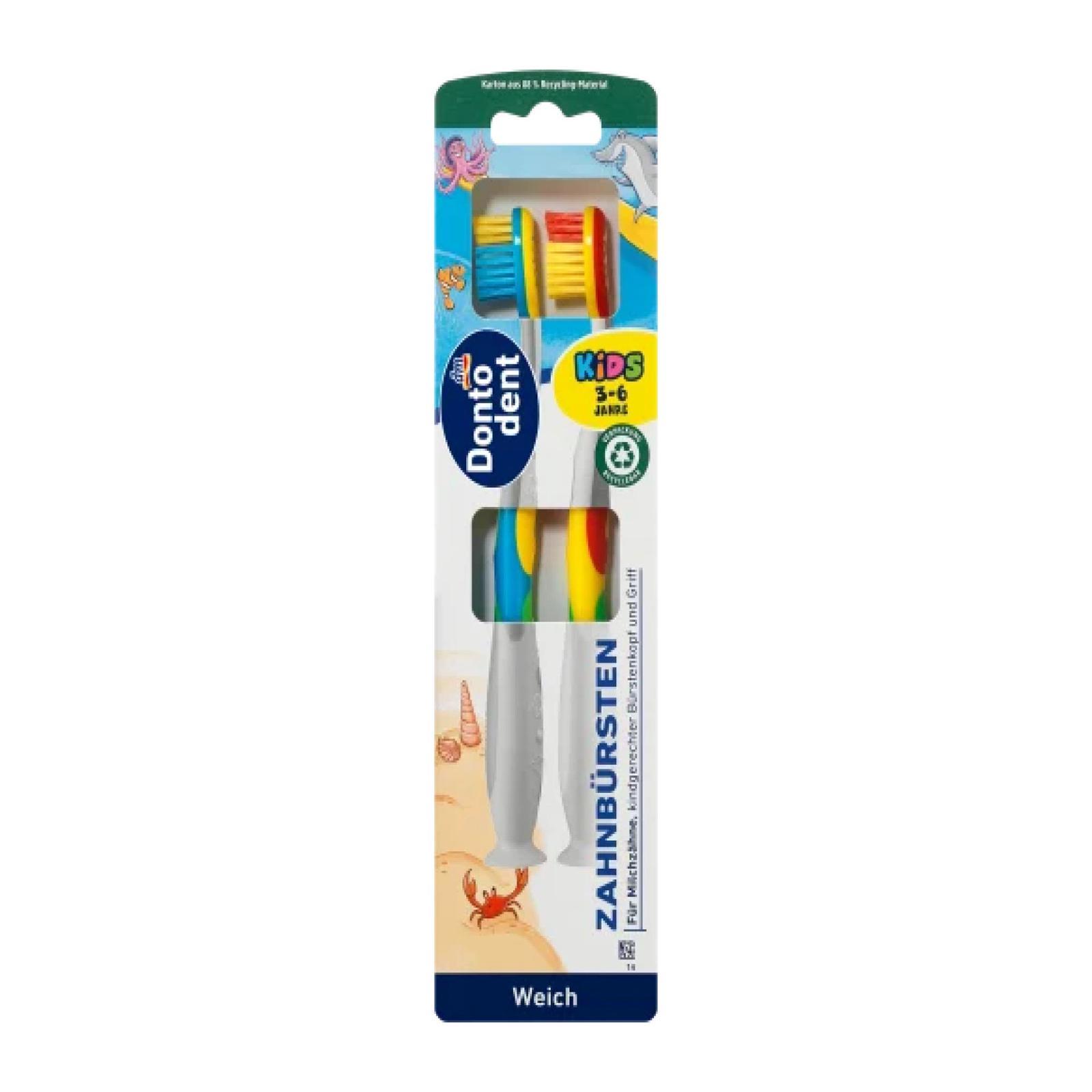 Dontodent Toothbrush 3-6 years old 2pcs