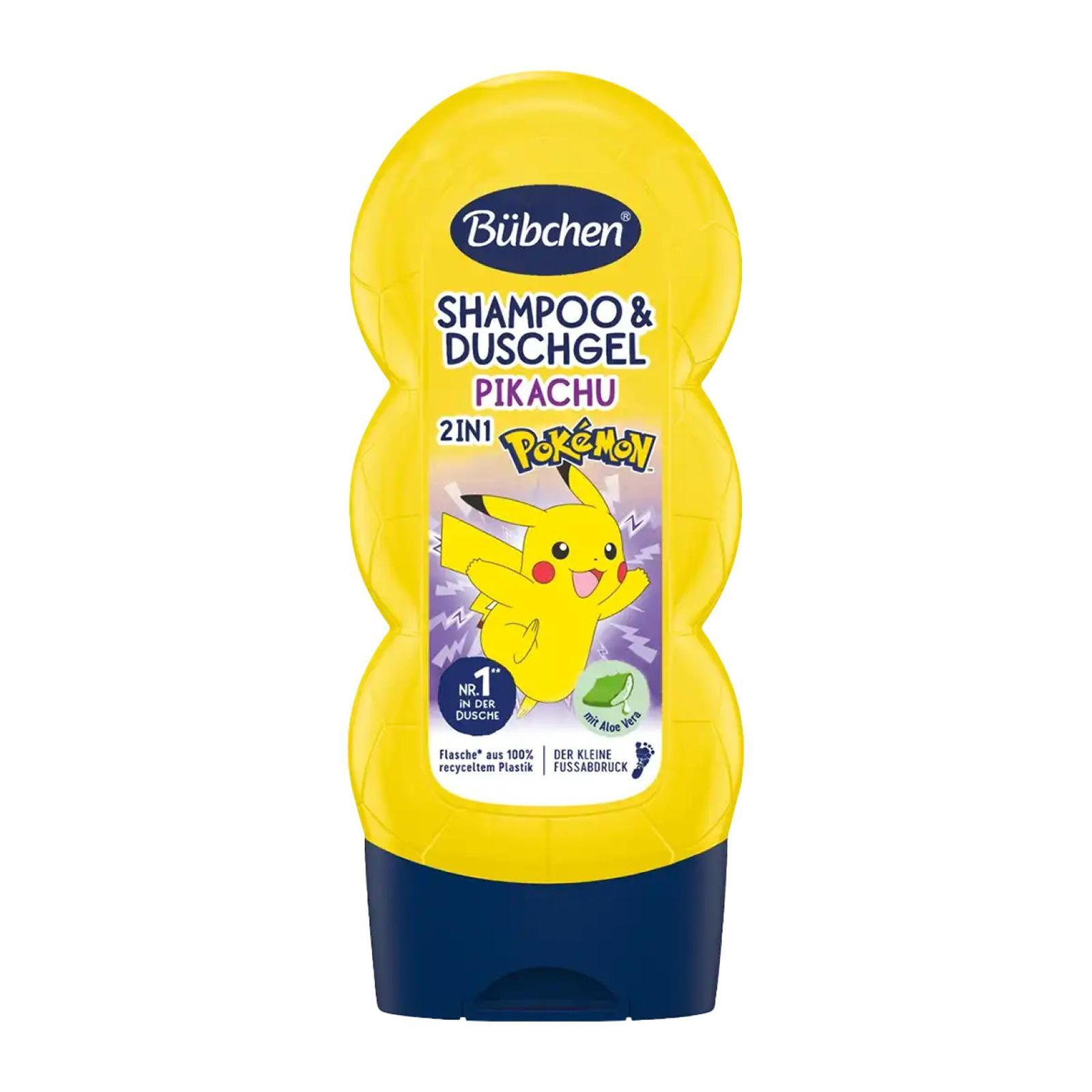 Bubchen Kids 2In1 Shampoo And Shower Gel Pokemon Pikachu Edition 230ML