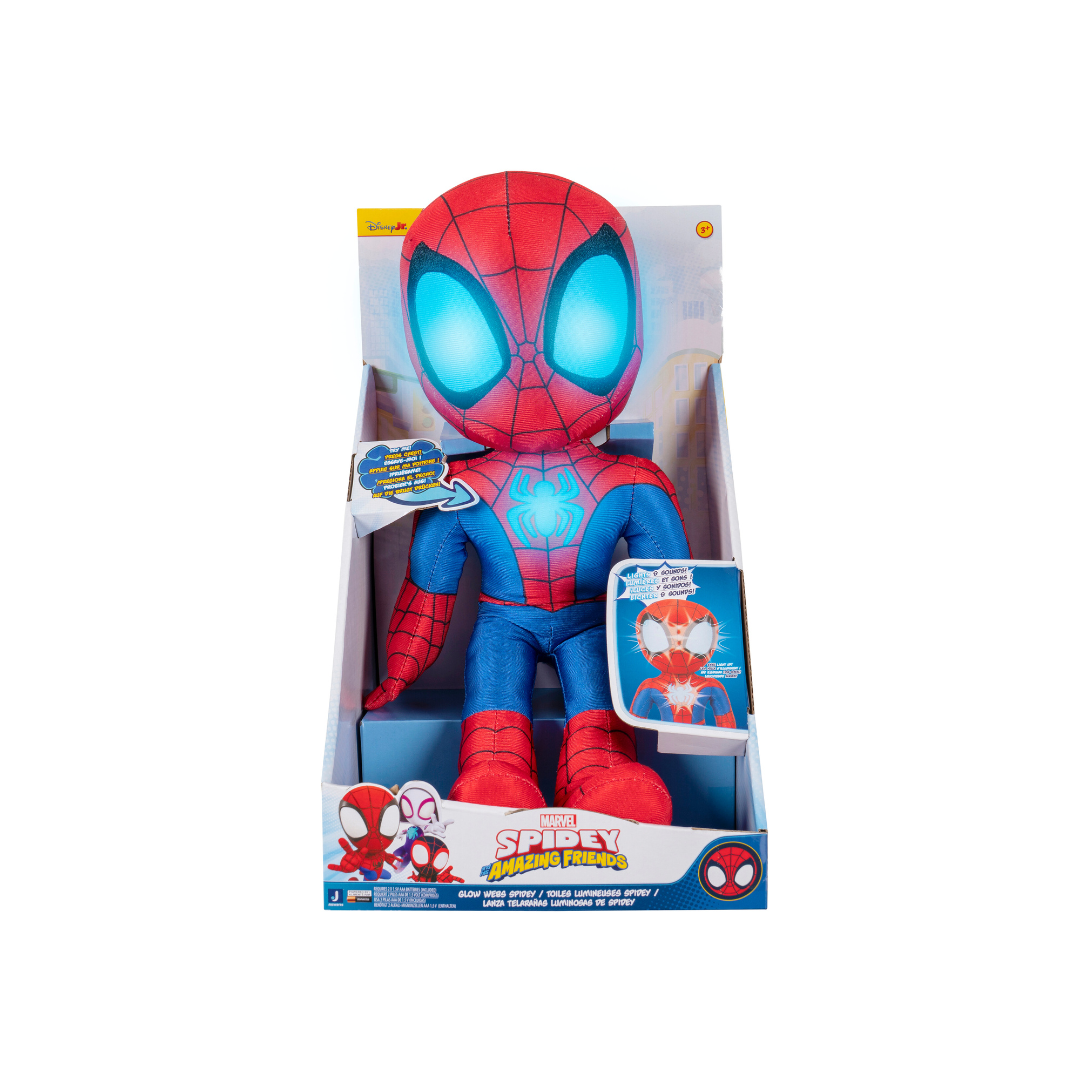 Spidey and His Amazing Friends, Feature Plush Spidey with Glow Webs