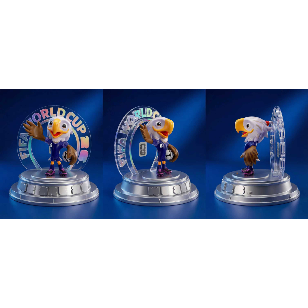 FIFA FCW26 USA-CAN-MEX 3D Mascot Figurine（15CM Silver Collector's Edition）