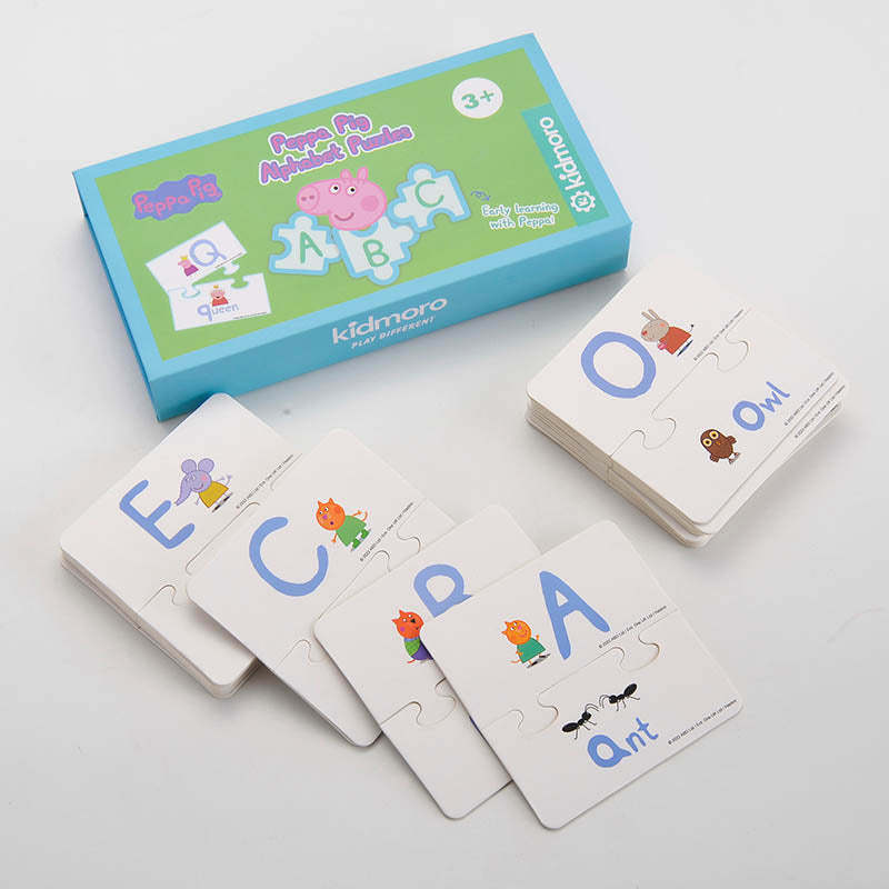 Kidmoro Peppa Pig Alphabet Puzzles, Learn your Kids Alphabet with Peppa
