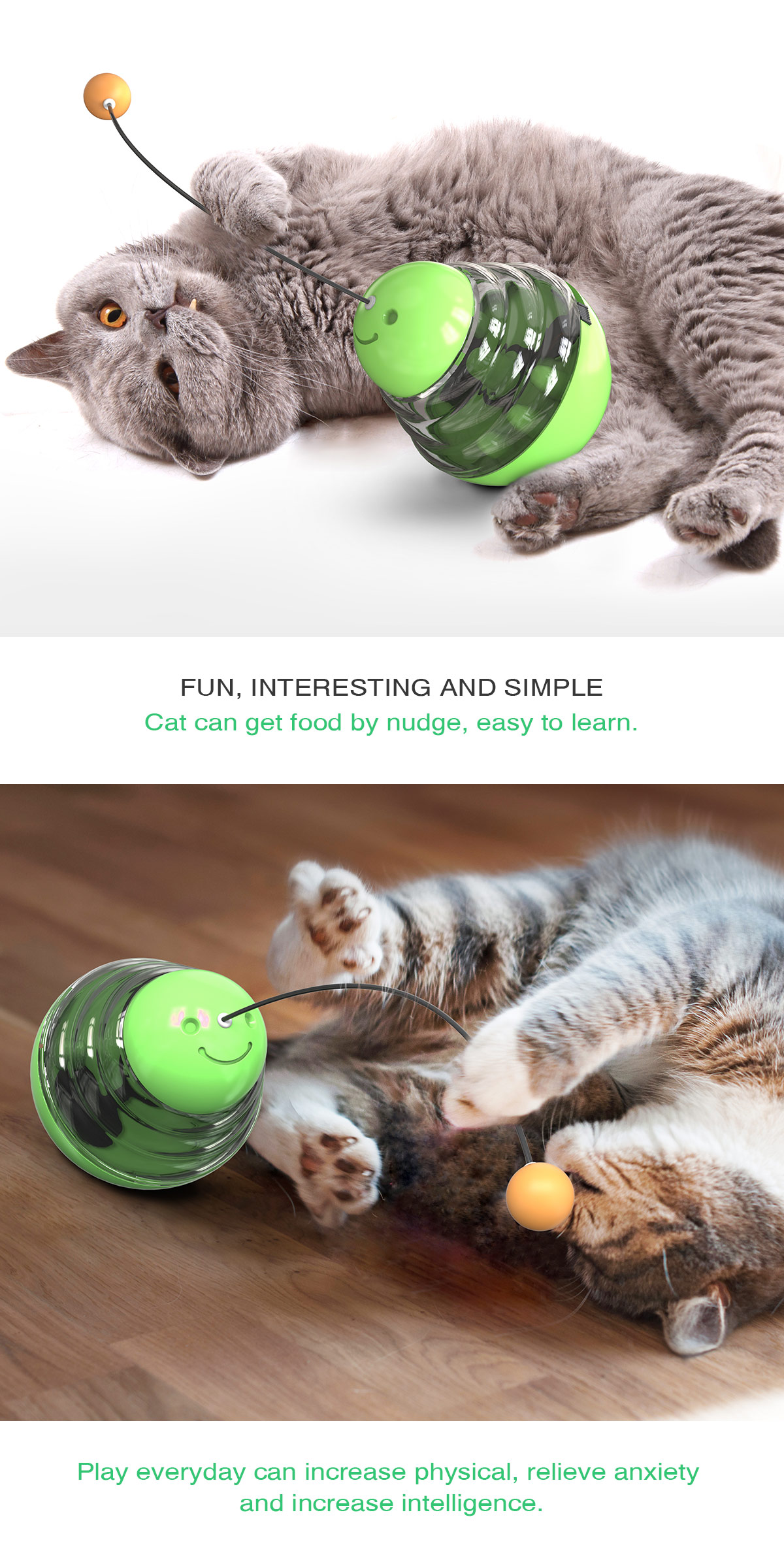 Shake the leaky ball cat toy/for cats