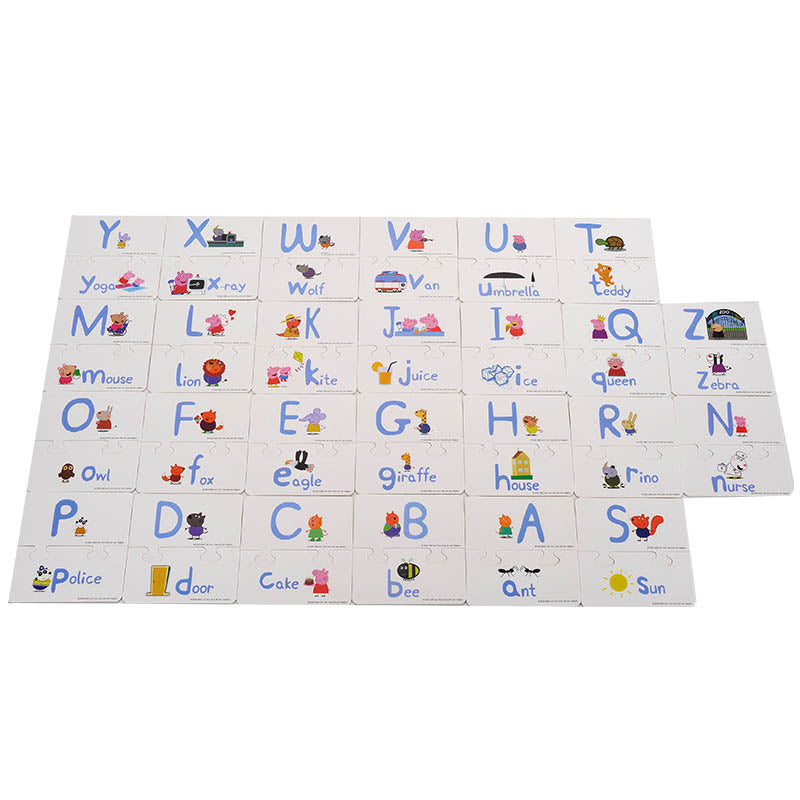 Kidmoro Peppa Pig Alphabet Puzzles, Learn your Kids Alphabet with Peppa