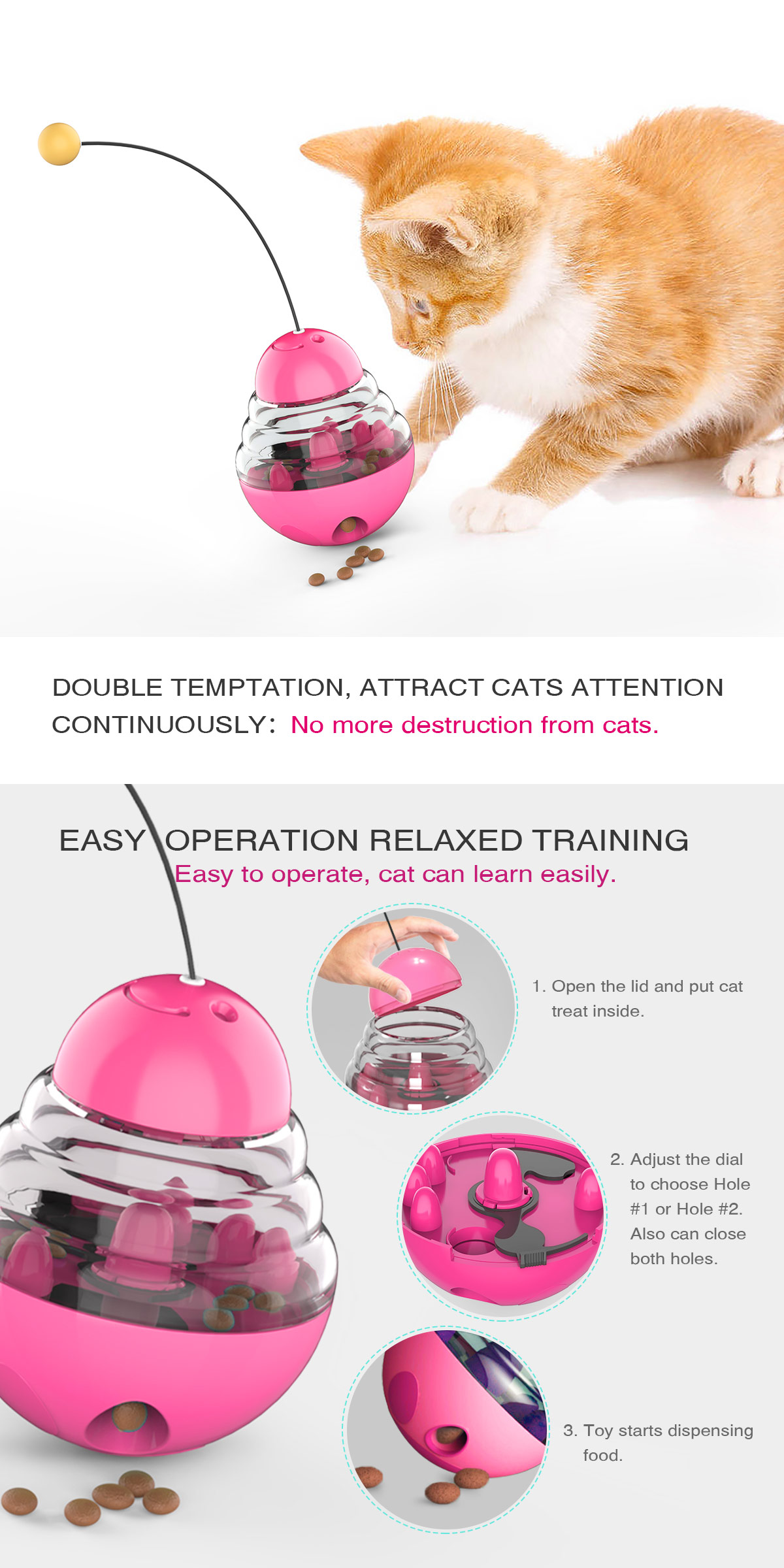 Shake the leaky ball cat toy/for cats