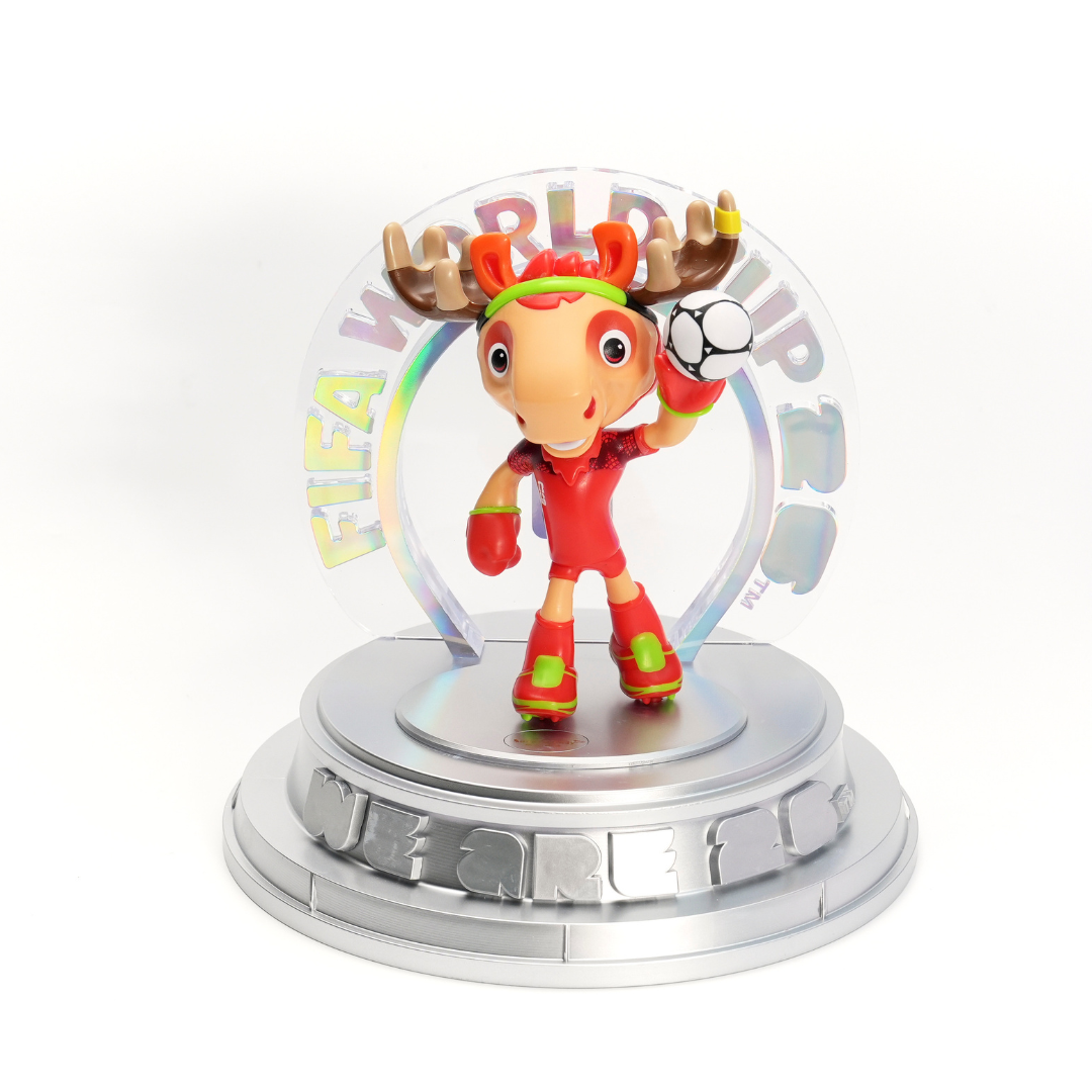 FIFA FCW26 USA-CAN-MEX 3D Mascot Figurine（15CM Silver Collector's Edition）