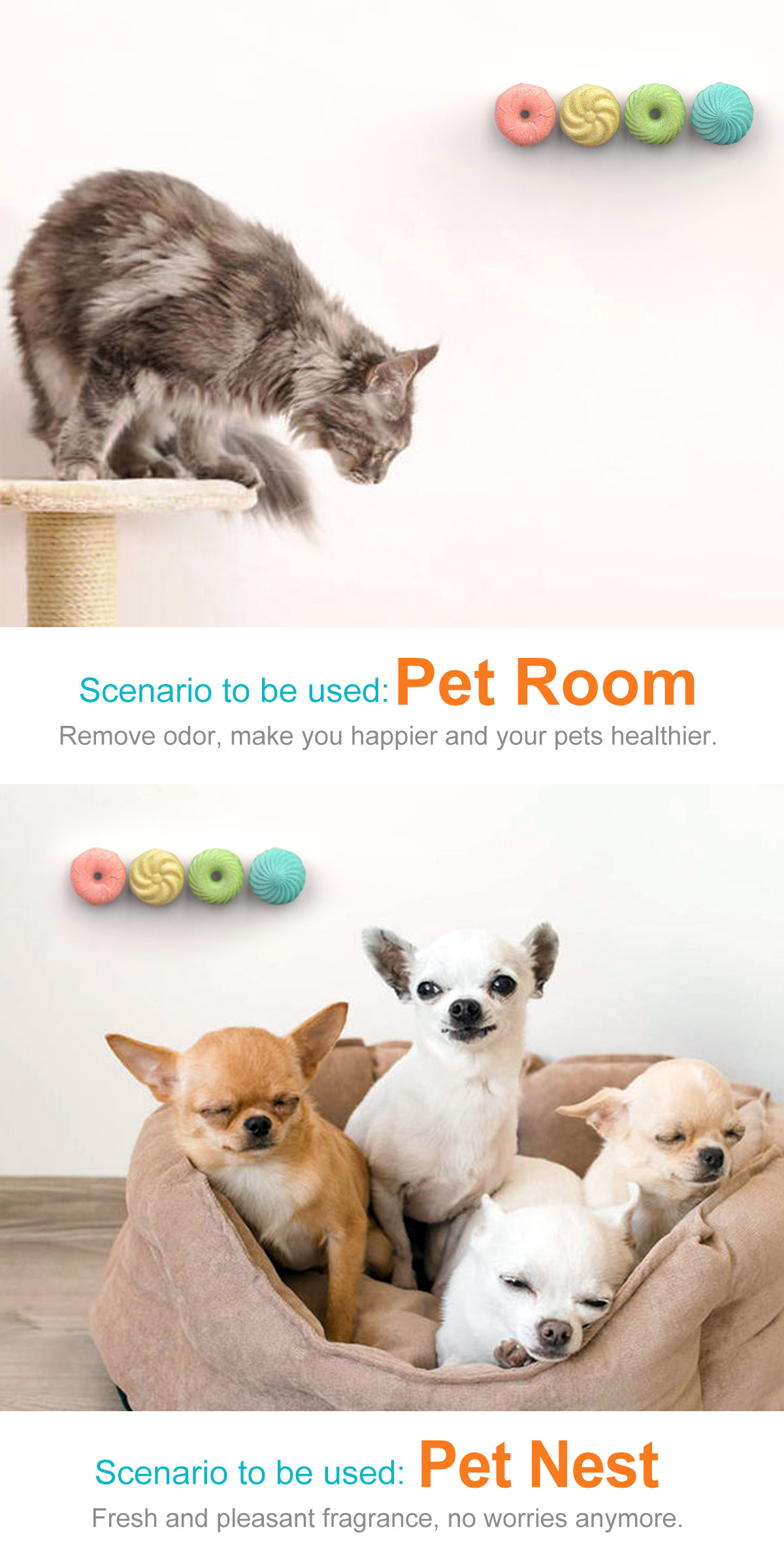 Donut Cat Bed Aromatherapy/For cats