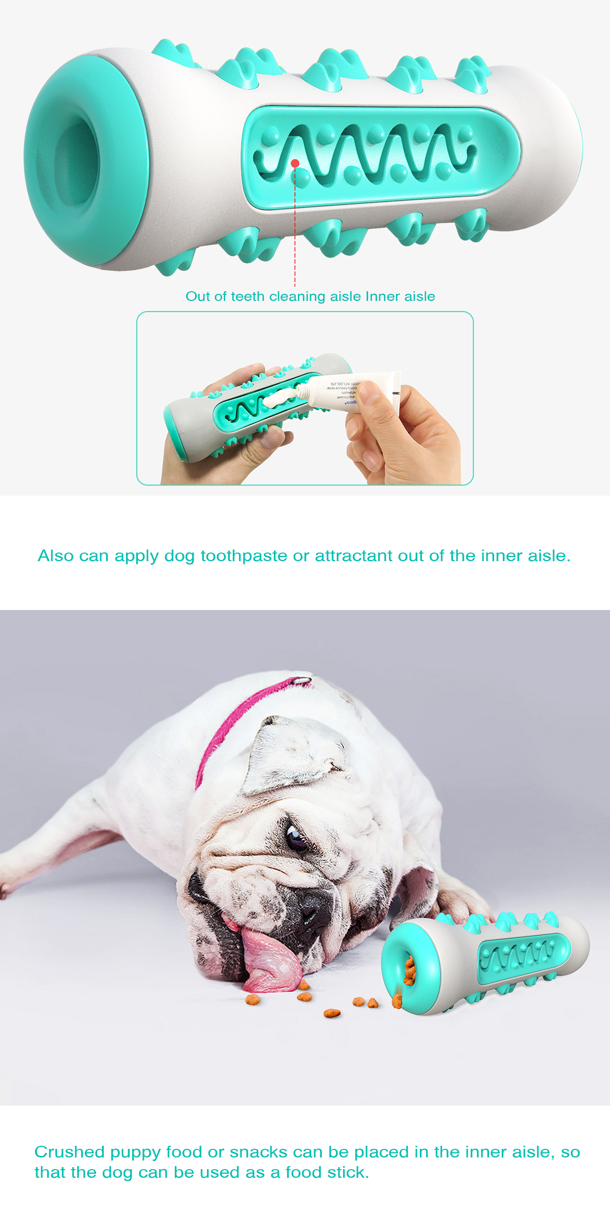 Pawland Vocal Teething Ball / Toothbrush (For dogs)