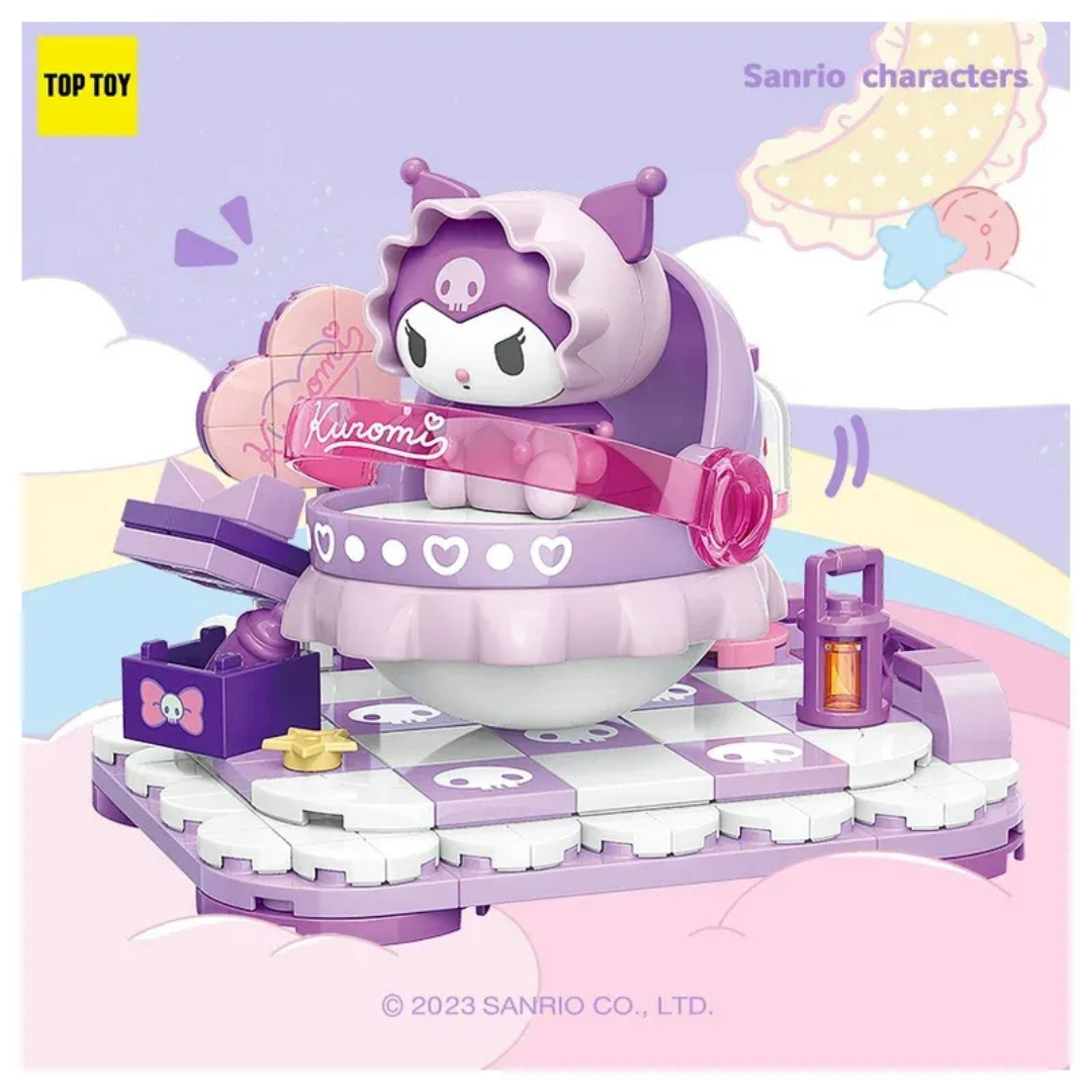 TOPTOY Sanrio Building Blocks/Tumbler Milk Cute Shaking Bed Series Kuromi Pochacco Melody Cinnamoroll