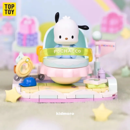 TOPTOY Sanrio Building Blocks/Tumbler Milk Cute Shaking Bed Series Kuromi Pochacco Melody Cinnamoroll