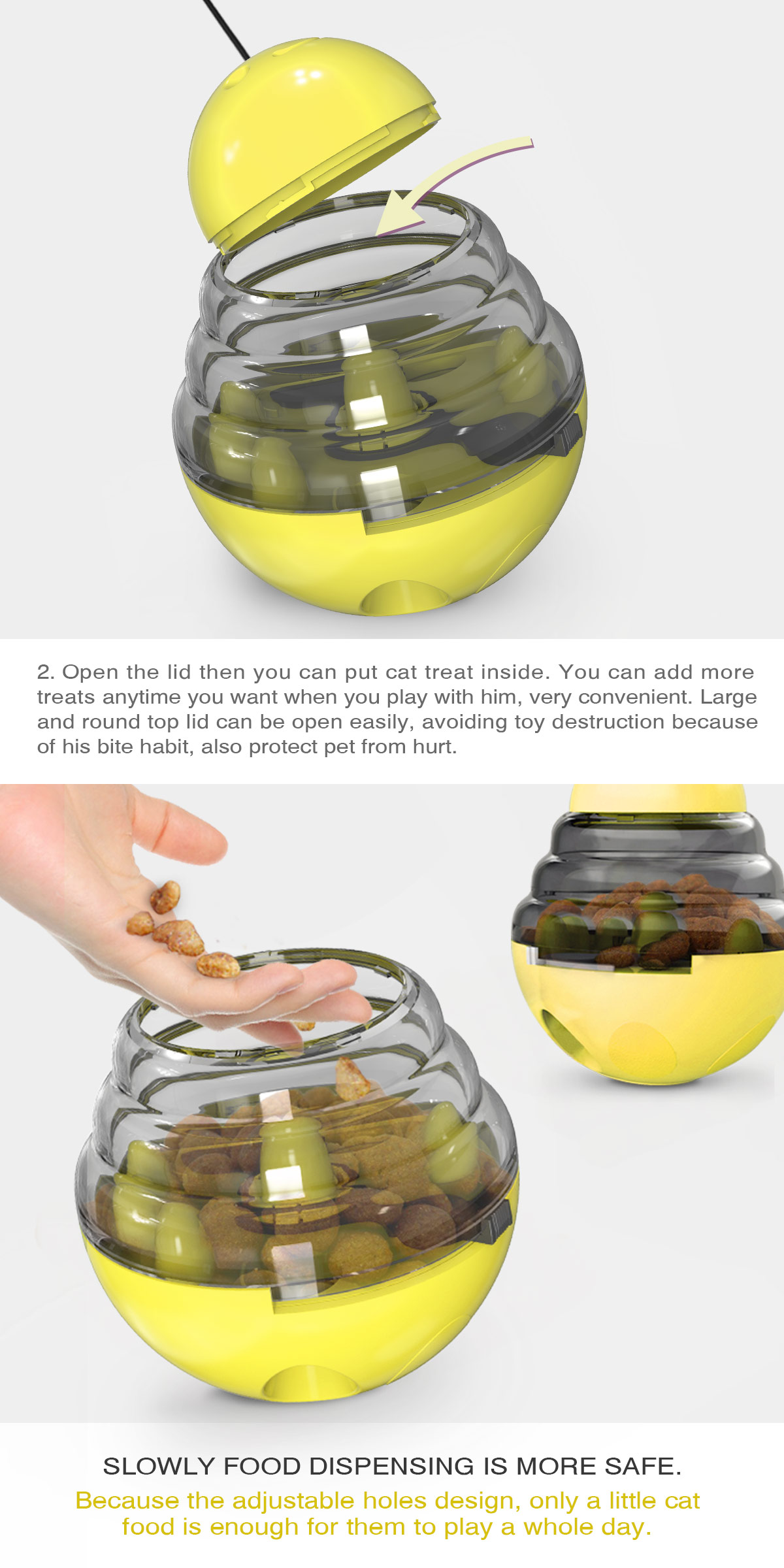 Shake the leaky ball cat toy/for cats