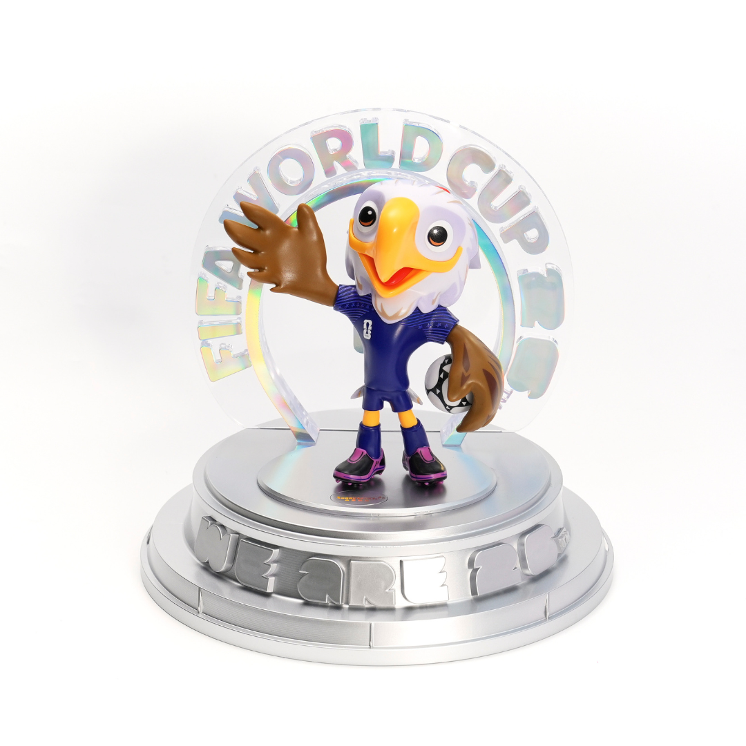 FIFA FCW26 USA-CAN-MEX 3D Mascot Figurine（15CM Silver Collector's Edition）