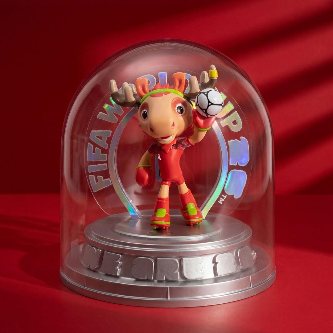 FIFA FCW26 USA-CAN-MEX 3D Mascot Figurine（15CM Silver Collector's Edition）