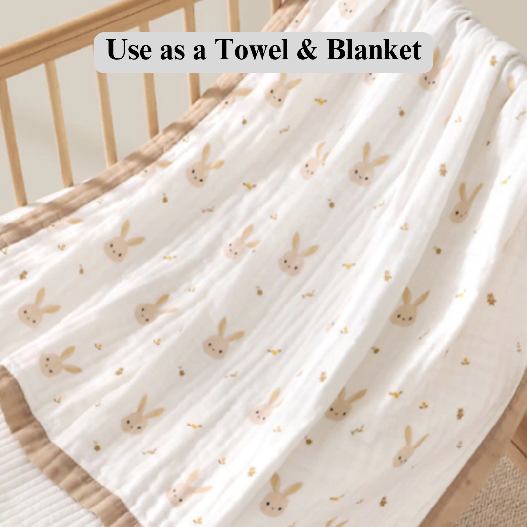 Vigo 100% Premium Cotton 6- Layer Muslin Blanket