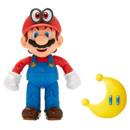 mario and cappy with yellow power moon