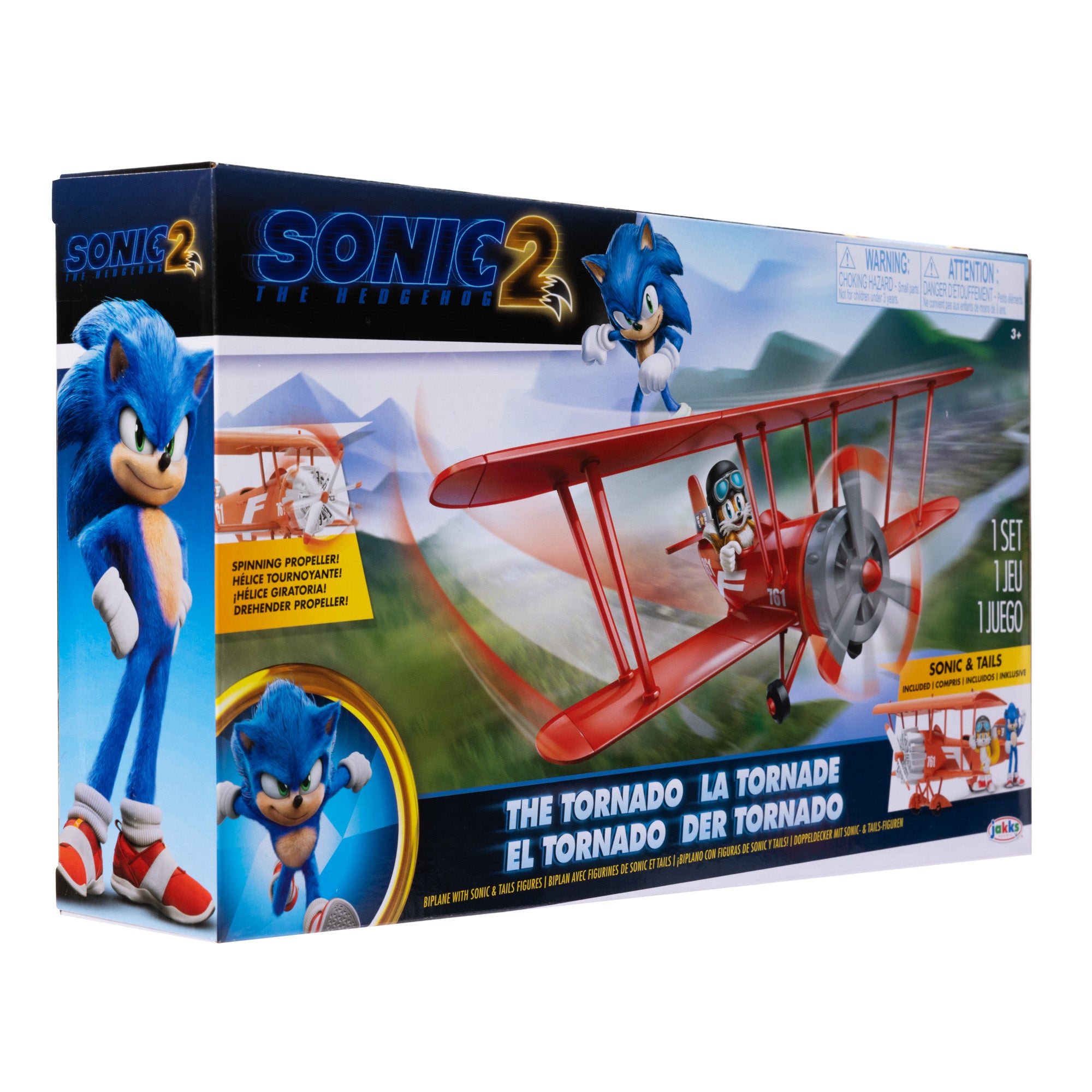 Sonic 2 The Hedgehog The Tornado, Biplane with Sonic and Tails