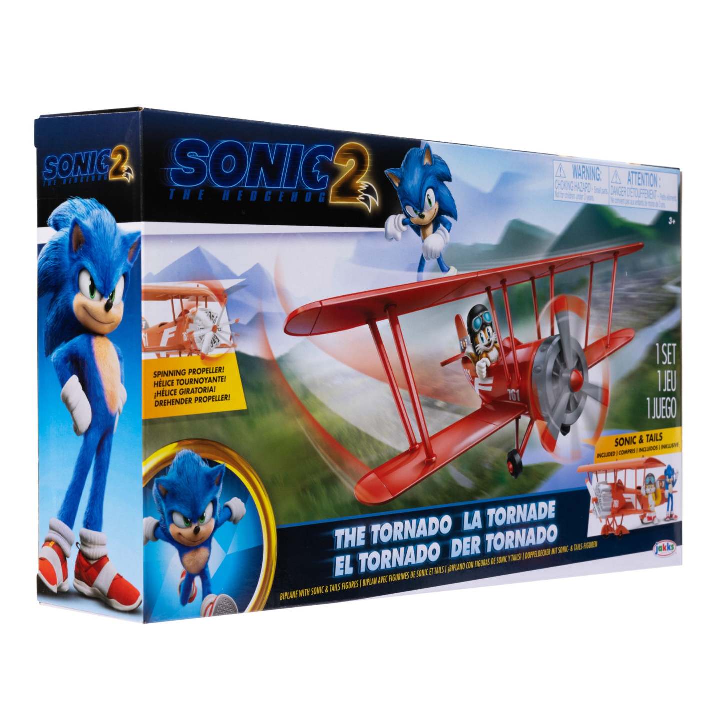 Sonic 2 The Hedgehog The Tornado, Biplane with Sonic and Tails