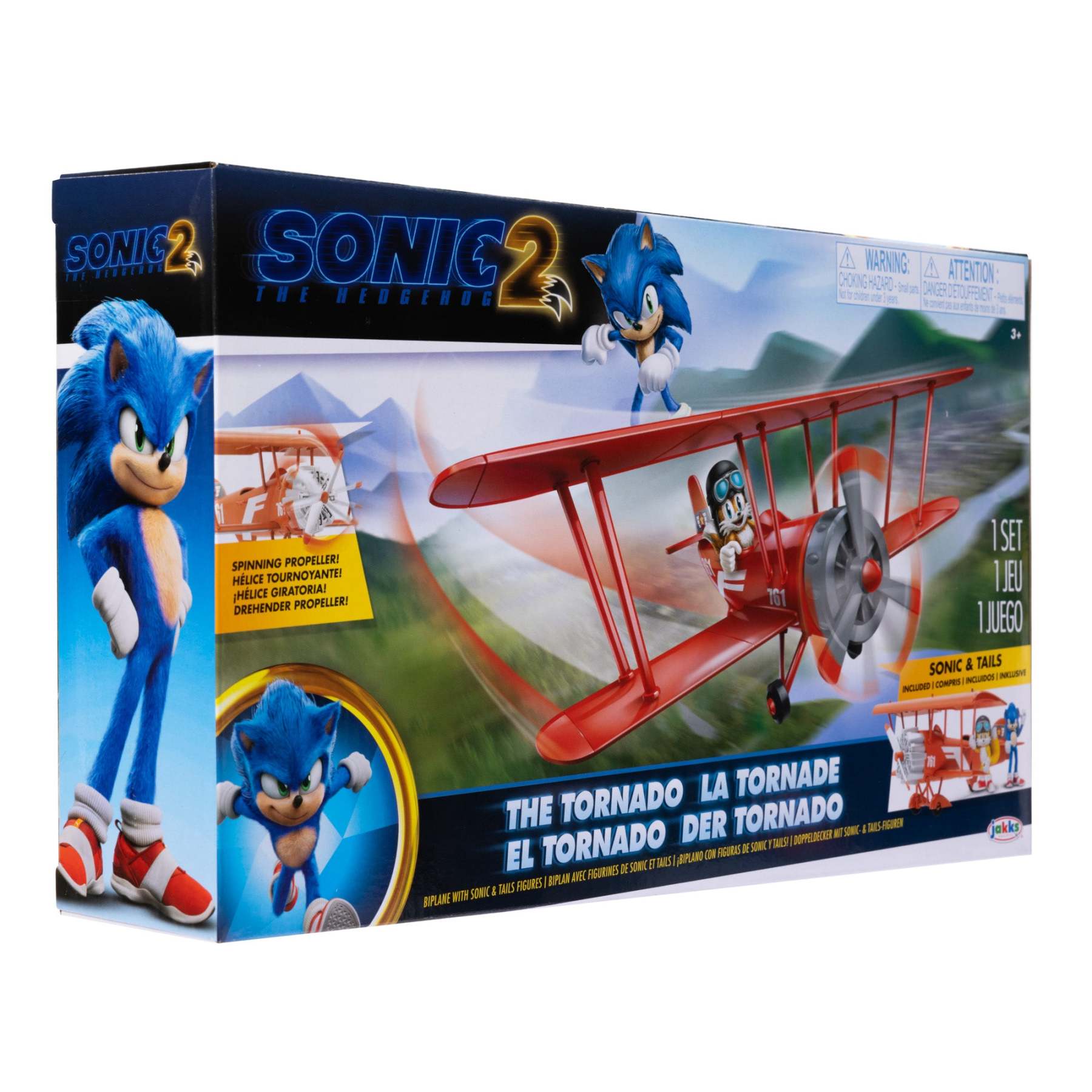 Sonic 2 The Hedgehog The Tornado, Biplane with Sonic and Tails
