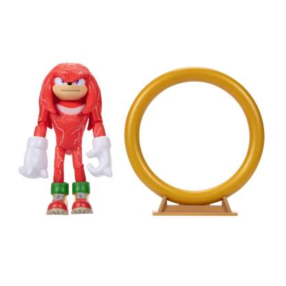 Sonic 2 The Hedgehog 4-inch Knuckles with Ring Stand Accessory