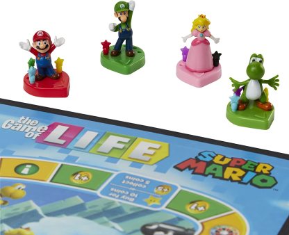 Hasbro Gaming The Game of Life Super Mario Edition Board Game for Kids Ages 8 and Up, Play Minigames, Collect Stars, Battle Bowser