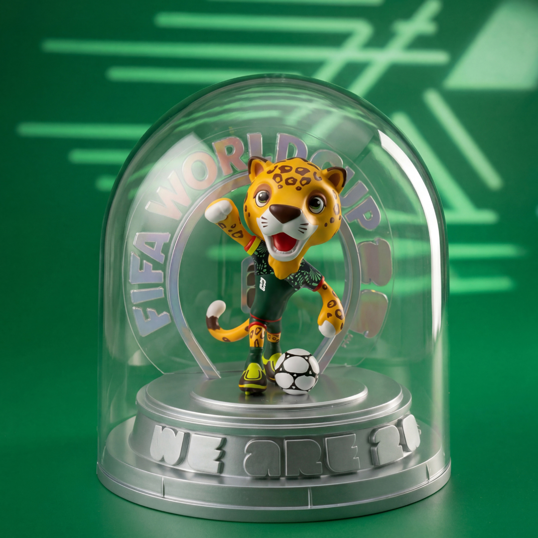 FIFA FCW26 USA-CAN-MEX 3D Mascot Figurine（15CM Silver Collector's Edition）