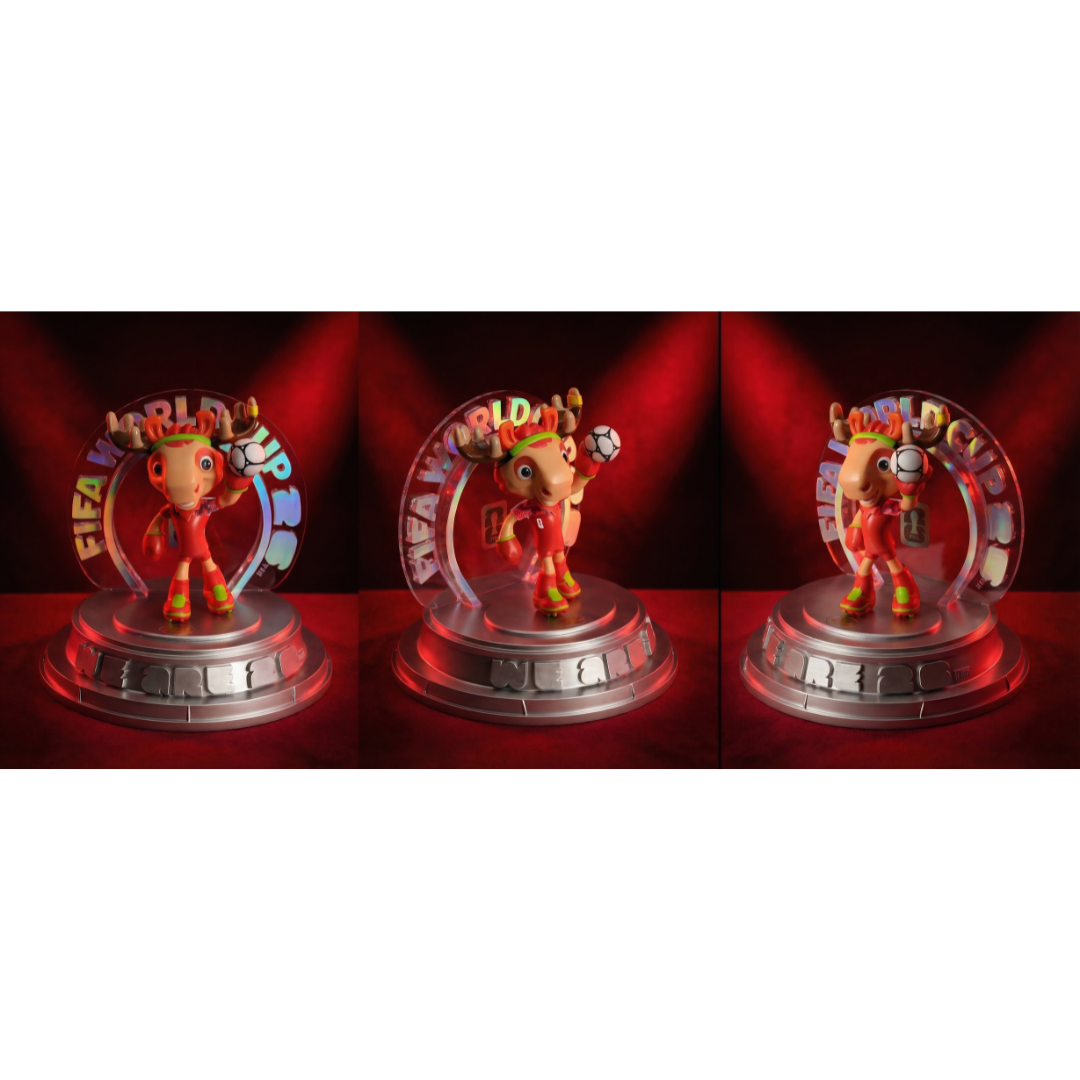 FIFA FCW26 USA-CAN-MEX 3D Mascot Figurine（15CM Silver Collector's Edition）