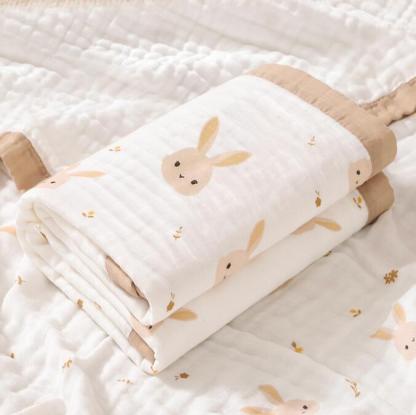 Vigo 100% Premium Cotton 6- Layer Muslin Blanket