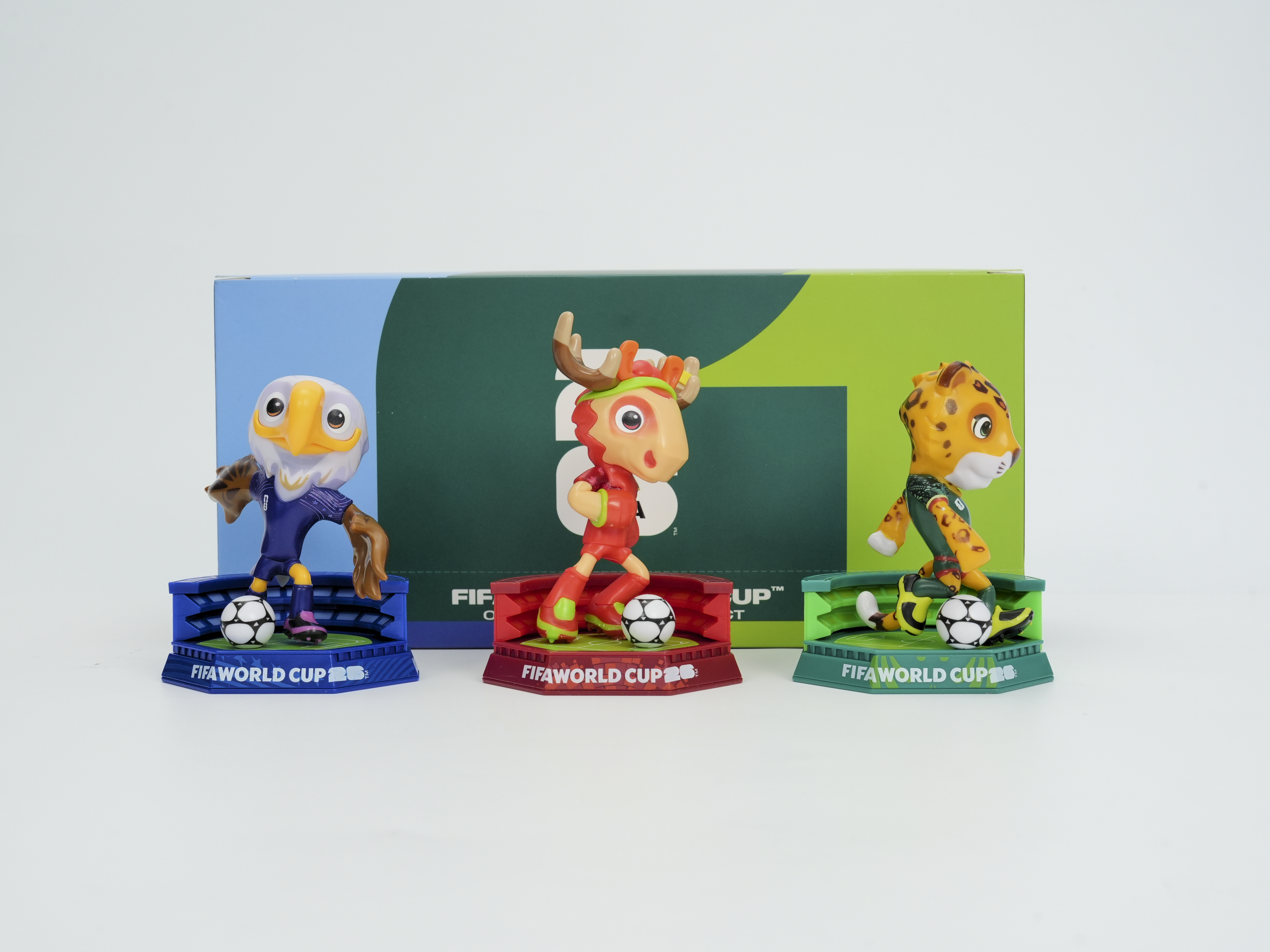 FIFA FCW26 USA-CAN-MEX 3D Mascot Figurine（9cm Pitch Edition）