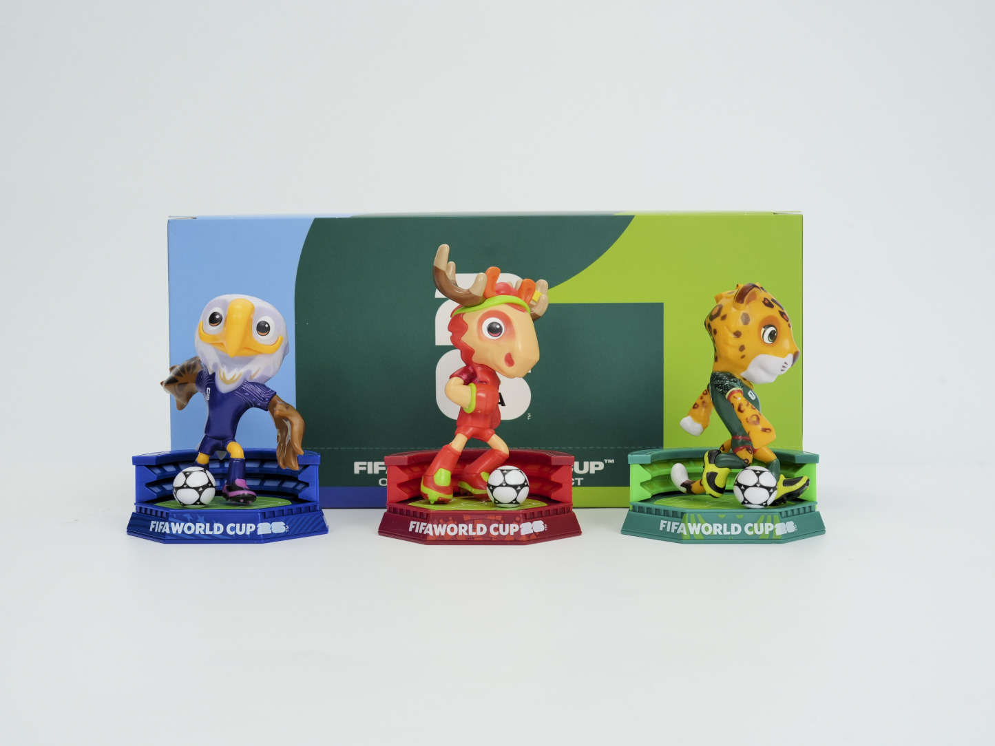 FIFA FCW26 USA-CAN-MEX 3D Mascot Figurine（9cm Pitch Edition）