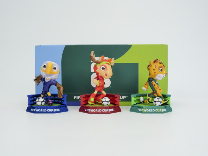 FIFA FCW26 USA-CAN-MEX 3D Mascot Figurine（9cm Pitch Edition）