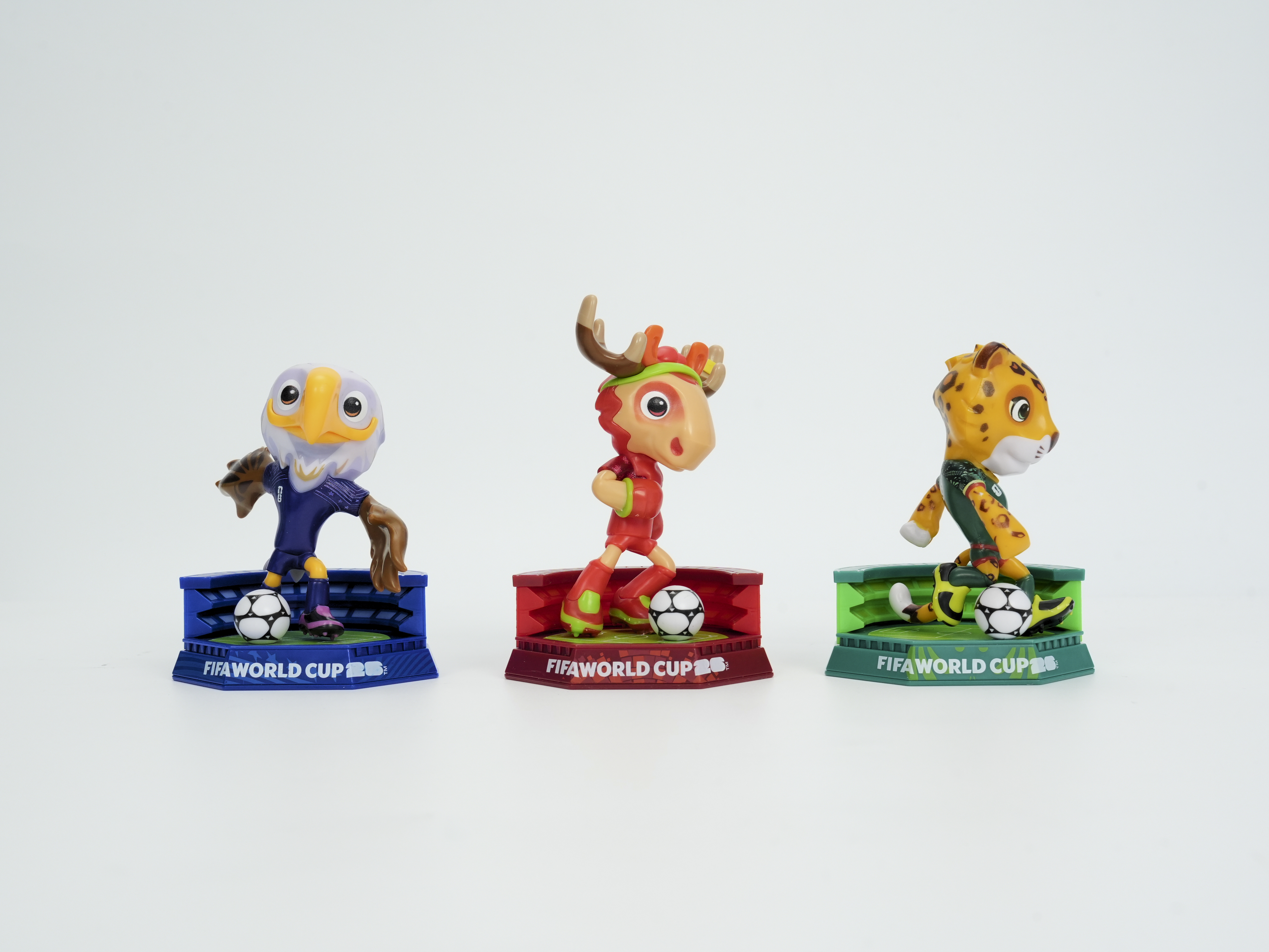 FIFA FCW26 USA-CAN-MEX 3D Mascot Figurine（9cm Pitch Edition）