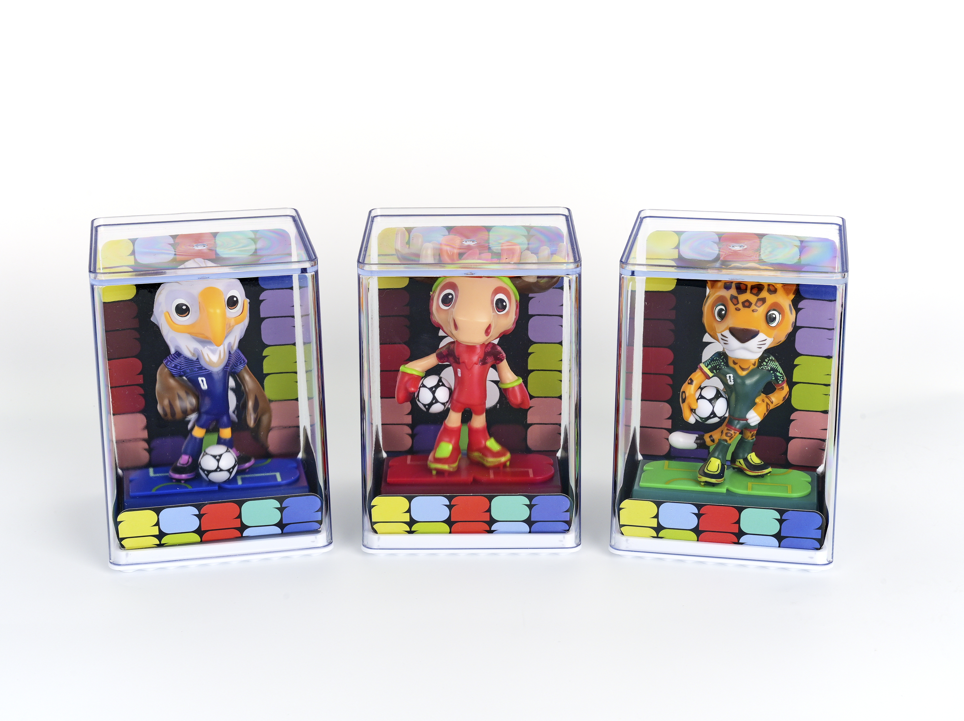 FIFA FCW26 USA-CAN-MEX 3D Mascot Figurine（9cm Base Edition）