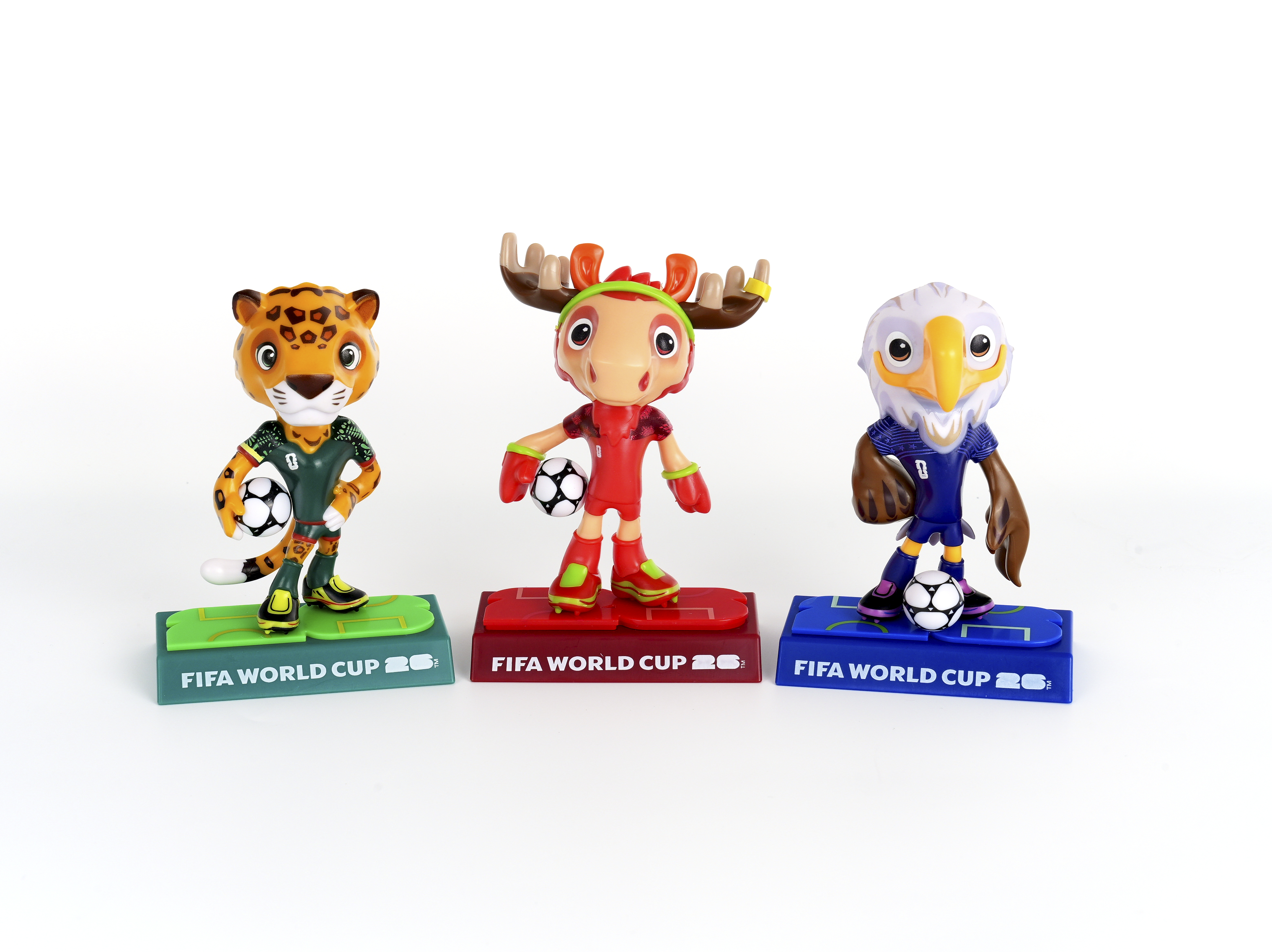 FIFA FCW26 USA-CAN-MEX 3D Mascot Figurine（9cm Base Edition）