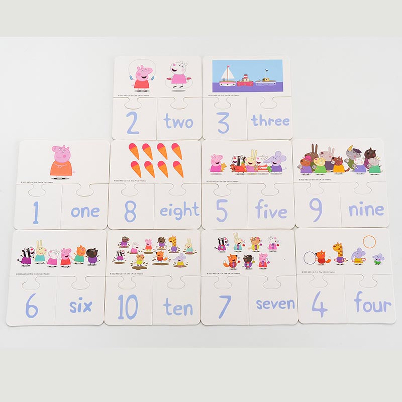 Peppa Pig 3-in-1 Counting Puzzle Set, Learn your Kids Counting with Peppa