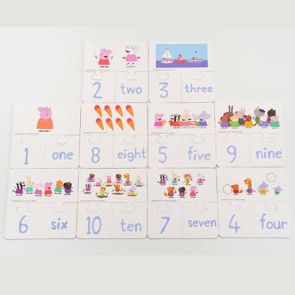 Peppa Pig 3-in-1 Counting Puzzle Set, Learn your Kids Counting with Peppa
