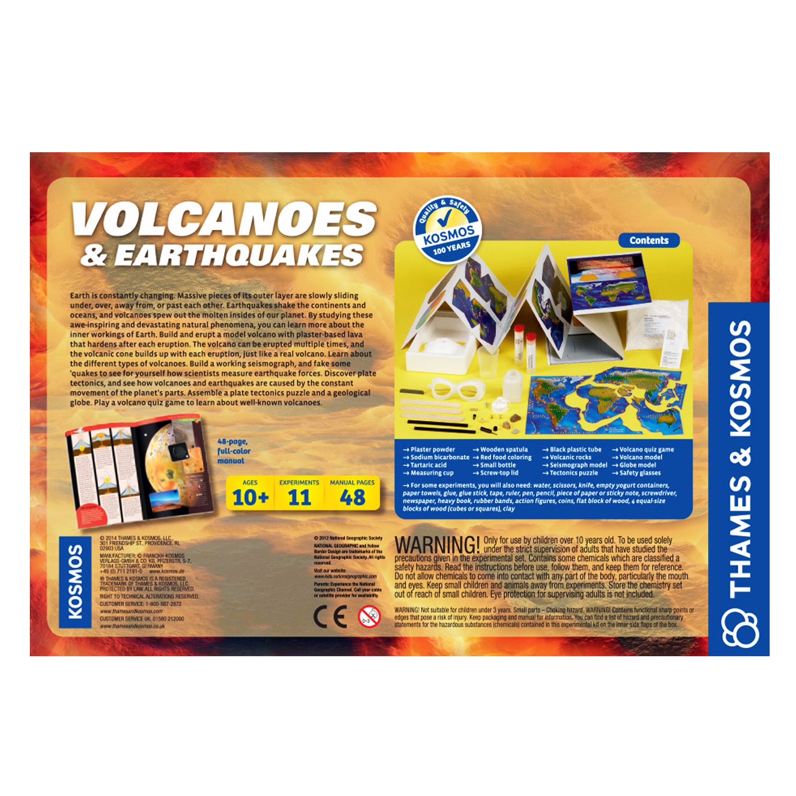 National Geographic, Volcanoes and Earthquakes Experiment Kit