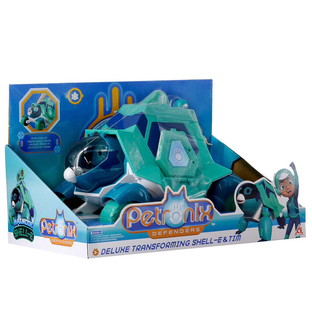 Petronix Deluxe Transforming Shell-E & Tim, Action Figure Toys
