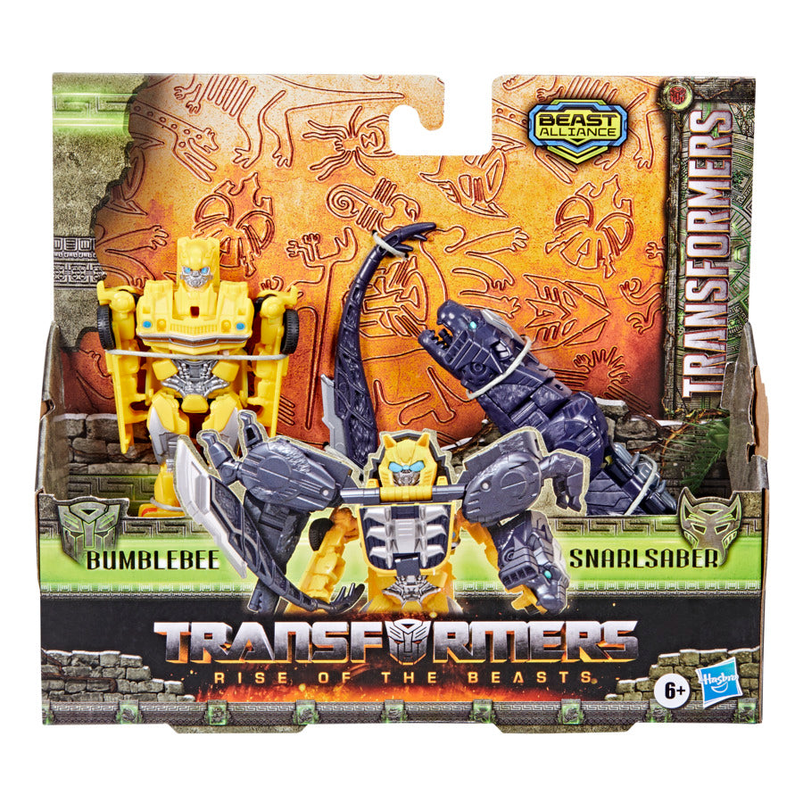 Transformers Rise of the Beasts Movie 2-Pack Bumblebee & Snarlsaber