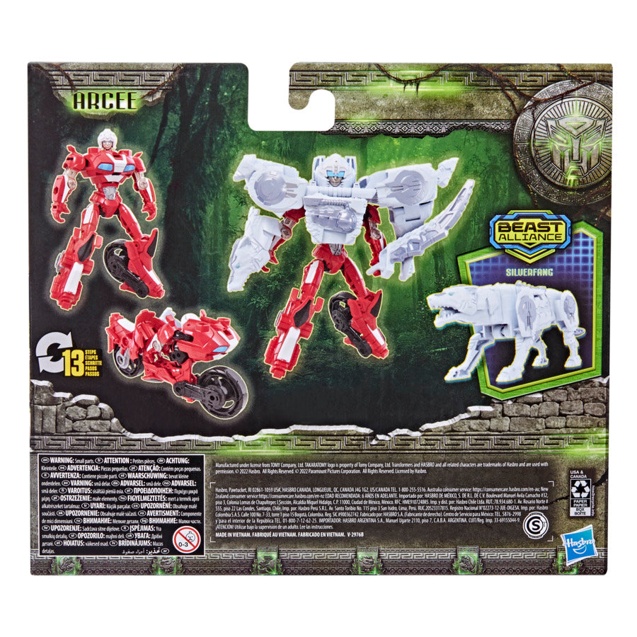 Transformers Rise of the Beasts Movie 2-Pack Arcee & Silverfang