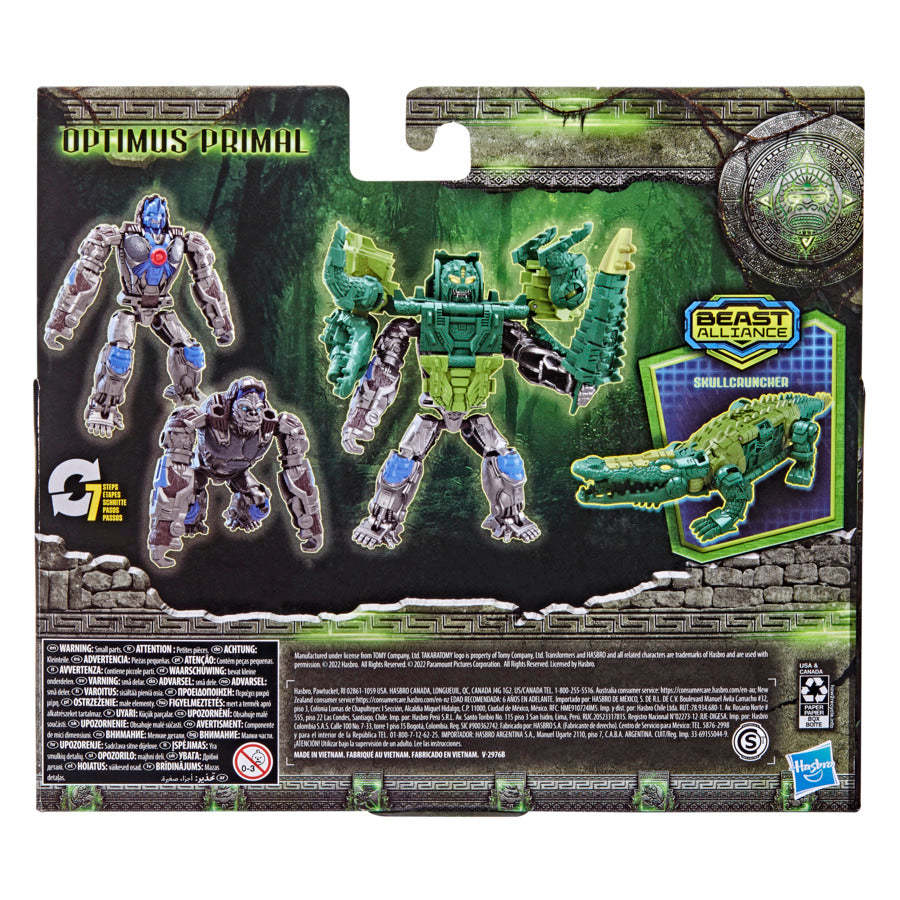 Transformers Rise of the Beasts Movie Optimus Primal & Skullcruncher