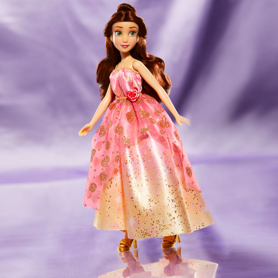 Disney Princess Life Belle Fashion Doll, 10 Outfit Combinations