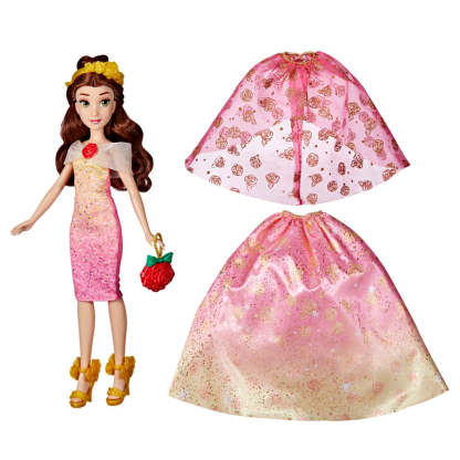 Disney Princess Life Belle Fashion Doll, 10 Outfit Combinations